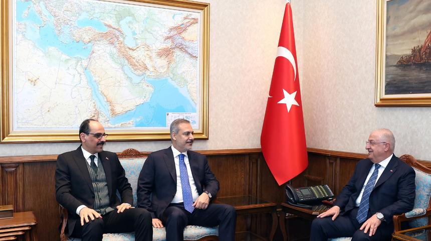 MSB'de kritik toplantı! Güler, Kalın ve Fidan bir araya geldi