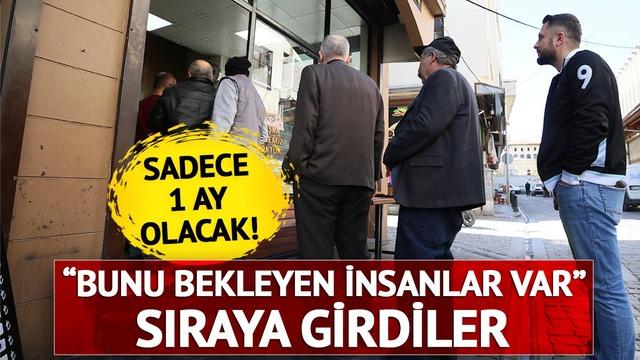 11 aydır bunu bekliyorlardı! Dükkanların önünde sıraya girdiler... 'Başka zaman bulamazsınız'