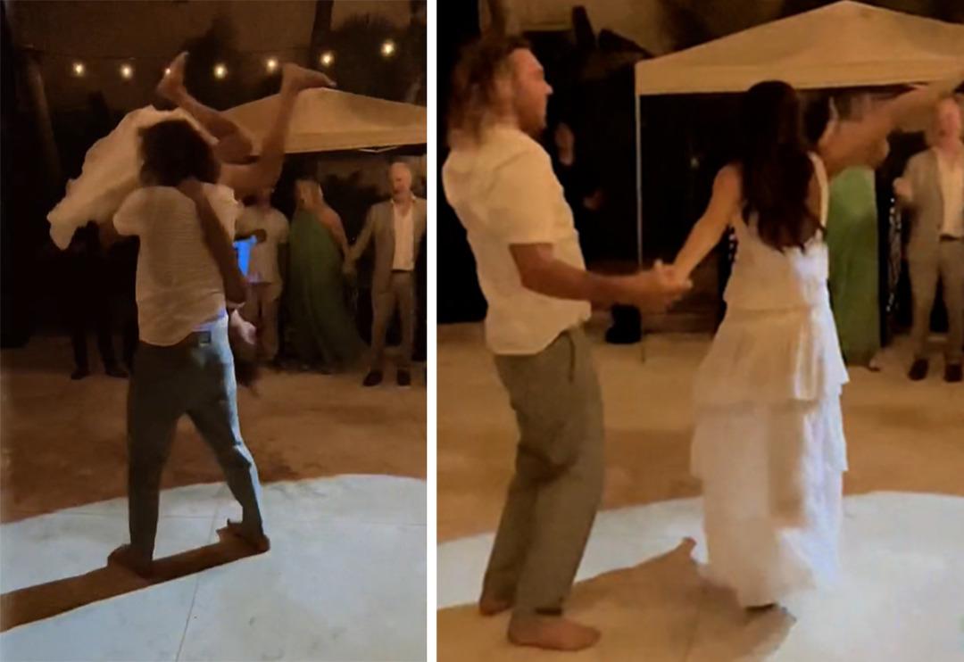 D&uuml;ğ&uuml;n dansı bir anda kontrolden &ccedil;ıktı! Alkol&uuml; fazla ka&ccedil;ıran gelinin dansı davetlileri şaşkına &ccedil;evirdi... Milyonlarca izlenmeye ulaştı 