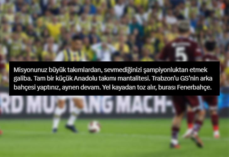 Trabzonsporlu iş insanı Nevzat Aydın'ın Fenerbahçe derbisi için yaptığı çağrı Sarı-Lacivertli taraftarları çıldırttı! G5