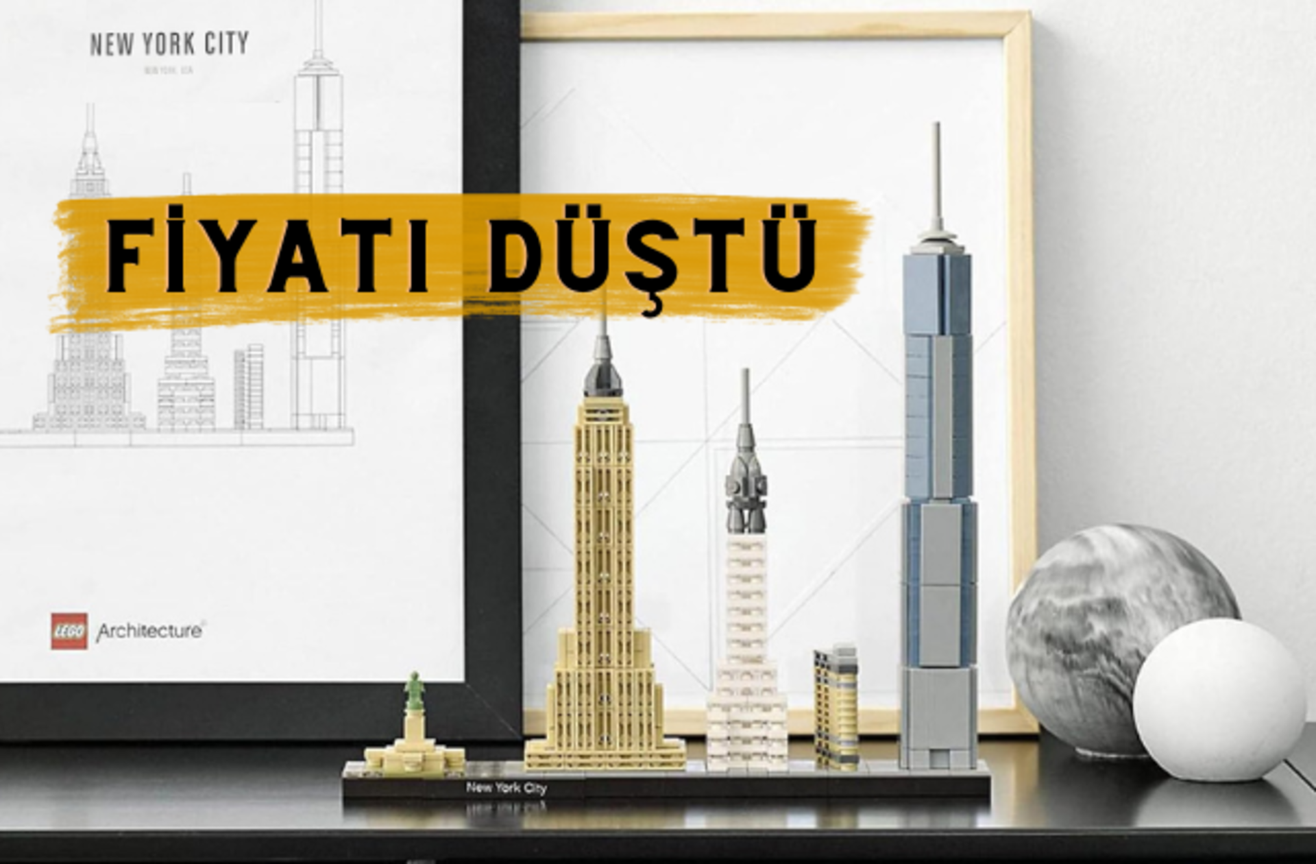 LEGO New York City Yapım Seti'nin fiyatı 1496 TL'ye düştü