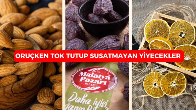 Gün boyu tok hissetmenizi sağlayıp susatmayacak yiyecekler