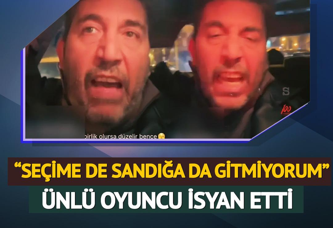 Emre Kınay canlı yayın a&ccedil;ıp isyan etti! 'Se&ccedil;ime de gitmiyorum, sandığa da gitmiyorum'