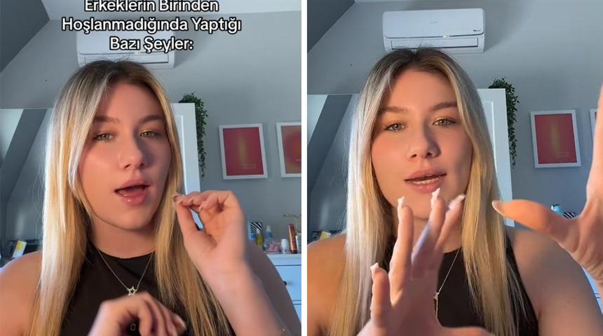 "Erkeklerin birinden hoşlanmadığında yaptığı bazı şeyler" diyerek paylaştı! Sosyal medyadan yorum yağdı