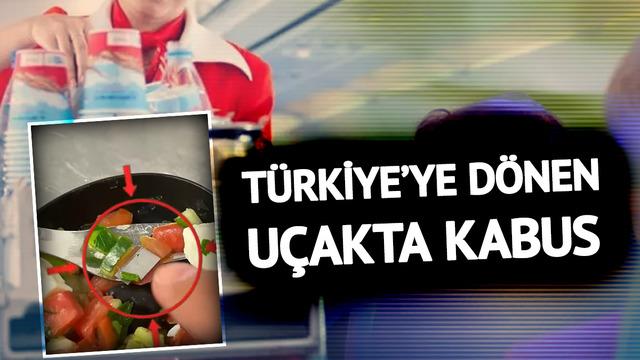 Türkiye'ye dönen uçakta kabus: Bıçaklı salata yiyince havada hastanelik oldu! Havayolu şirketinin yolcuya teklifi 'pes' dedirtti