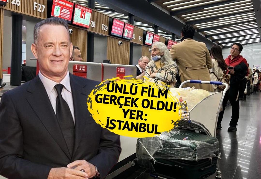 Tom Hanks'in filmi ger&ccedil;eğe d&ouml;n&uuml;şt&uuml;: İstanbul Havalimanı evi oldu! G&uuml;nlerdir sandalyelerde uyuyor, yemek ve duş...