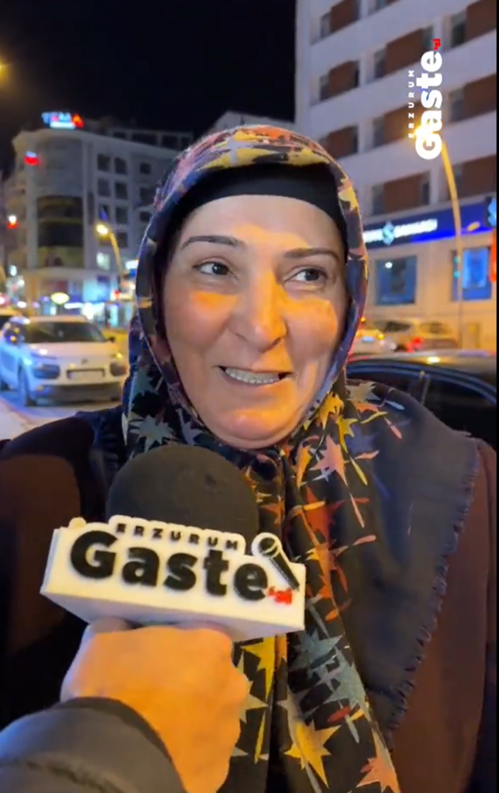Erzurumlu kadının 'Erzurumlu' yorumu! Sosyal medya bu sokak röportajını paylaşıyor... "Eyvah bizimki görürse yine olay çıkarır" G1
