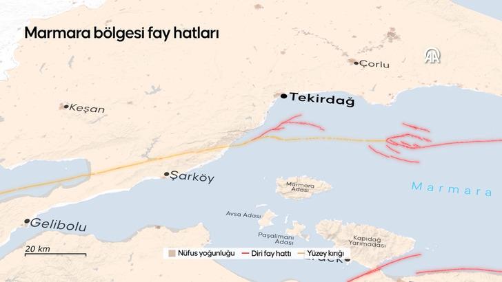 Trakya'yı bekleyen Ganos Fayı tehlikesi! Marmara’dan Saros’a kadar uzanıyor! Deprem sessizliği 100 yılı aştı… G5