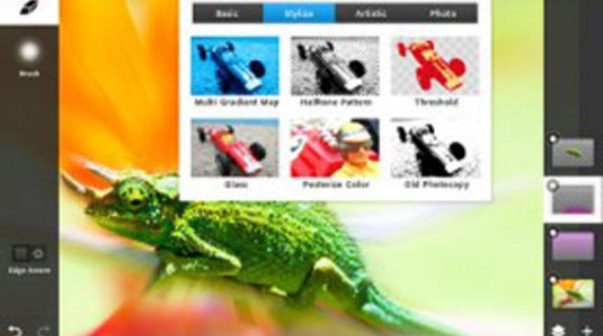 Photoshop Touch, Android’den sonra iPad 2'de!