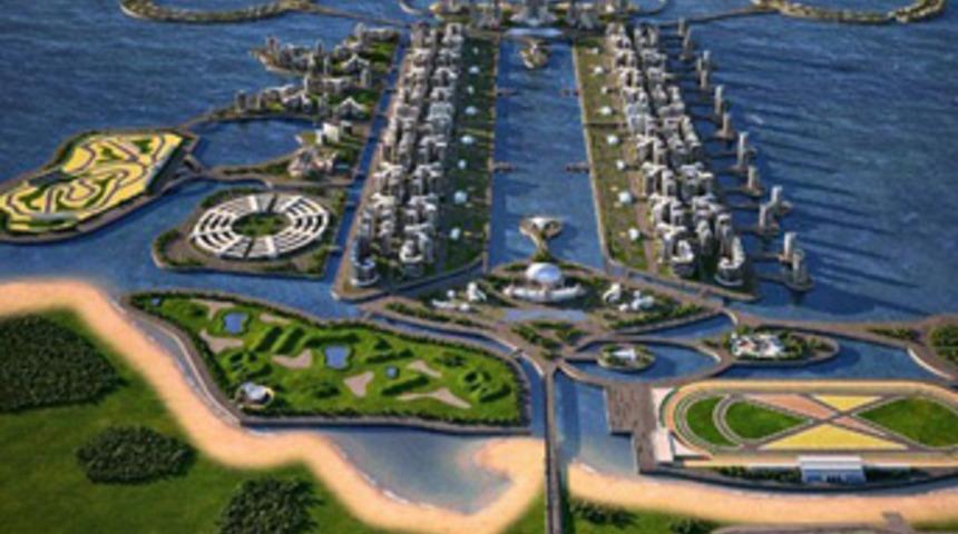 Azerilerden bir kilometrelik g&ouml;kdelen