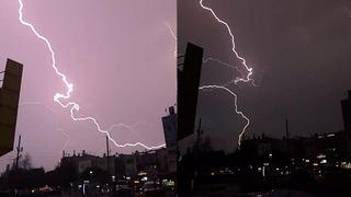 Yer: Antalya! Arka arkaya çakan şimşeklerin dansı böyle görüntülendi