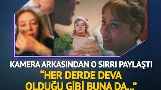 Demet Evgar Bahar dizisinin setinden o sırrı paylaştı! 'Her derde deva olduğu gibi...' Gösterdikten sonra bir ısırık aldı