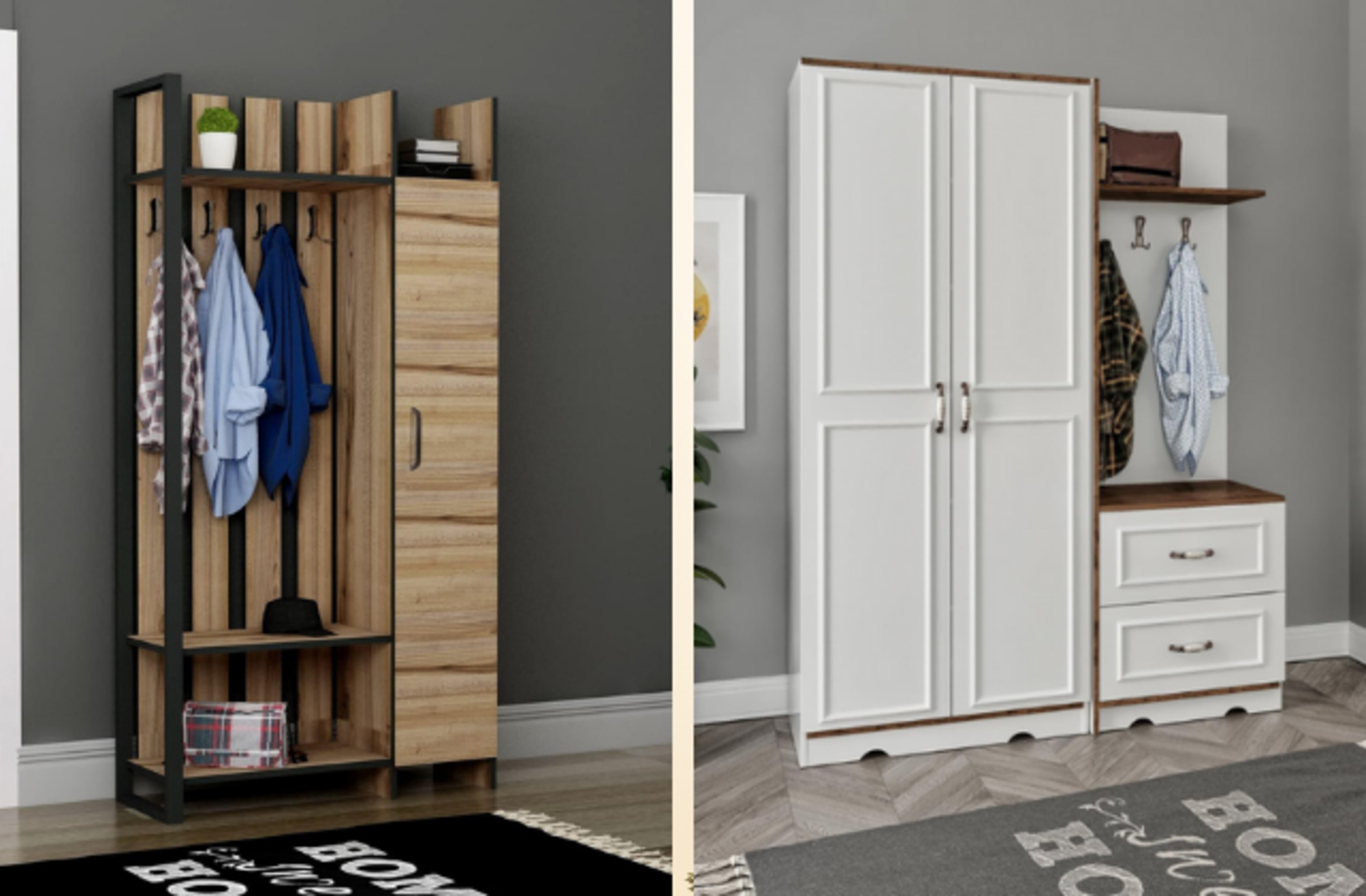 Evinizin havasını değiştirecek geniş hacimli en iyi portmanto modelleri