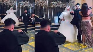 Düğünde damada dansöz engeli! Göbek atmak için yerinden kalkıp koştu... Hevesi böyle kursağında kaldı
