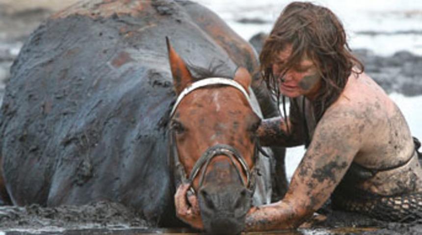 Çamurda yaşam mücadelesi!