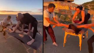 Sosyal medya bu masajı konuşuyor! Kimse ne olduğunu anlayamadı... Keyfe bak