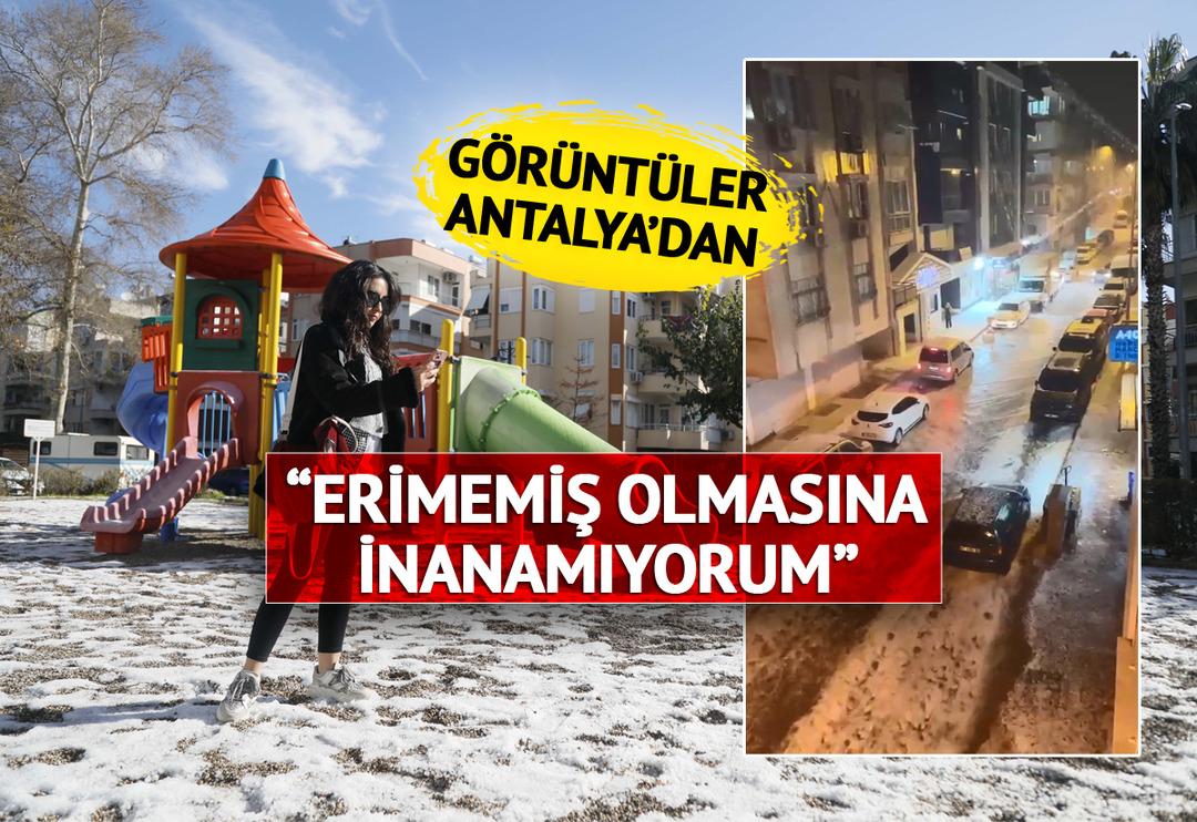 'İlk defa karşılaşıyorum! Camlara korkun&ccedil; şekilde vurdu' Yer: Antalya! 'S&uuml;per h&uuml;cre' etkisi "Erimemiş olmasına inanamıyorum"