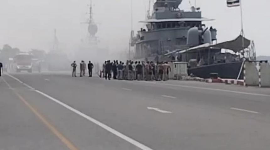 Tayland Donanması'nda 'dost ateşi' krizi! Kendi savaş gemilerini vurdular: Çok sayıda yaralı var 