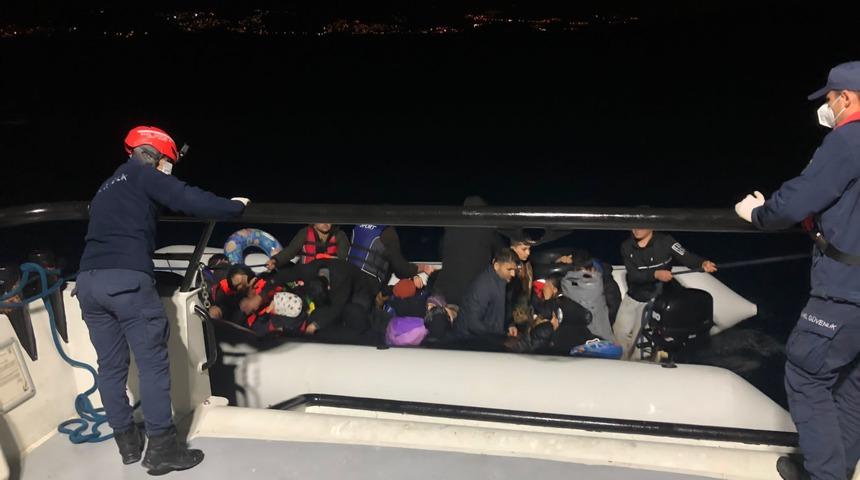 Bodrum açıklarında 31 düzensiz göçmen yakalandı