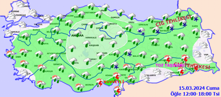 Prof. Dr. Orhan Şen paylaştı 'Kocakarı soğukları' detayı... Kuvvetli yağış uyarısı! Sıcaklıklar düşüyor mu? Meteoroloji'den son dakika 15 - 19 Mart hava durumu G5