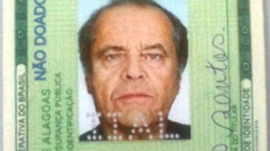 &ldquo;Jack Nicholson&rdquo;lı sahte kimlik!