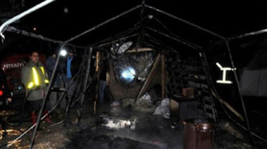 İşçi çadırlarında yangın faciası: 11 ölü
