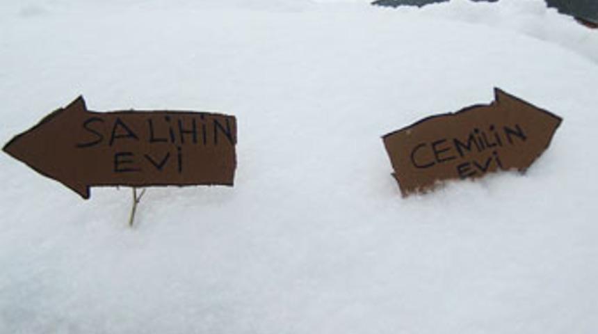 Kar yağdı b&ouml;yle oldu!