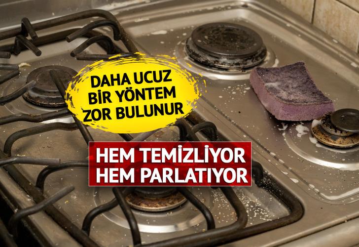 Daha ucuz ve etkili bir yöntem zor bulunur! Bu karışım ocağı pırıl pırıl yapıyor... 'İnatçı lekeleri zahmetsizce kaldırıyor' Temizliyor, parlatıyor ve hiç çizmiyor