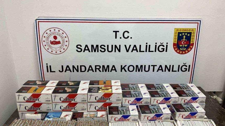 Jandarmadan kaçak tütün satıcılarına baskın