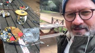 Özgürlük Parkı'nın halini paylaşarak duruma isyan etti! Doğum günü kutlamasından kalanları gösterdi... Bu nasıl iğrenç bir şey