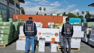 Gümrük Muhafaza ekiplerince 252 milyon lira değerinde kaçak eşya ele geçirildi