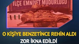 Birkaç saat önce kavga ettiği kişiye benzetince... Tüfekle rehin aldı! 