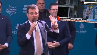 Mitingde çok konuşulacak anlar! Elindeki Kuran-ı Kerim ile tepki gösterdi! İmamoğlu böyle cevap verdi: Allah ıslah etsin!