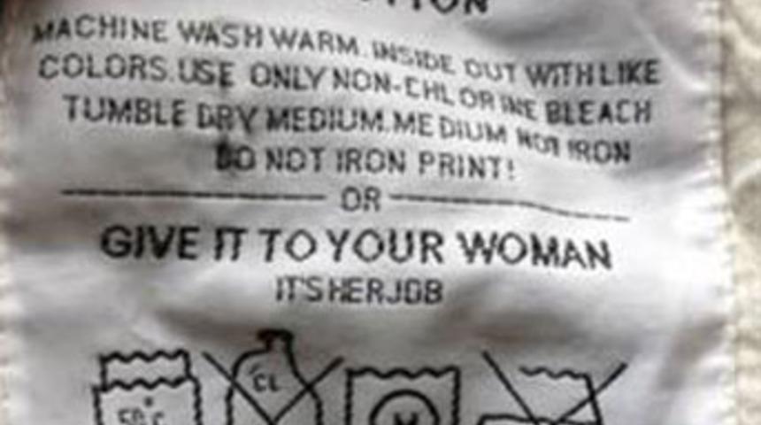 Pantolon etiketinden kadınlara mesaj!