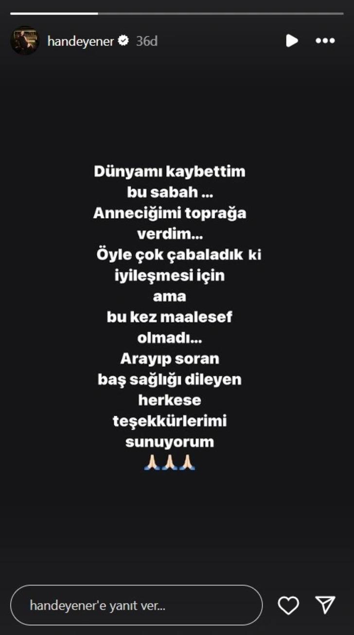 Hande Yener'i yıkan ölüm: 'Dünyamı kaybettim'