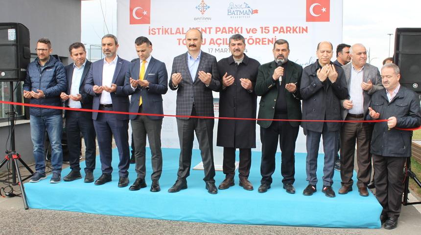Batman'da 16 parkın toplu açılışı yapıldı