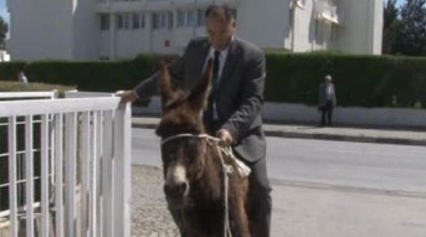 Milletvekili, Meclis'e eşekle geldi