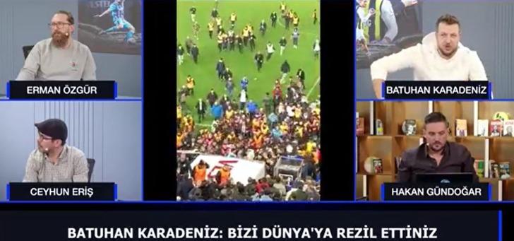 Fenerbahçe maçı sonrası canlı yayında isyan etti! Batuhan Karadeniz 'Ben Trabzonluyum' diyerek çağrı yaptı: Bu Trabzonspor'u küme düşürsünler! G4