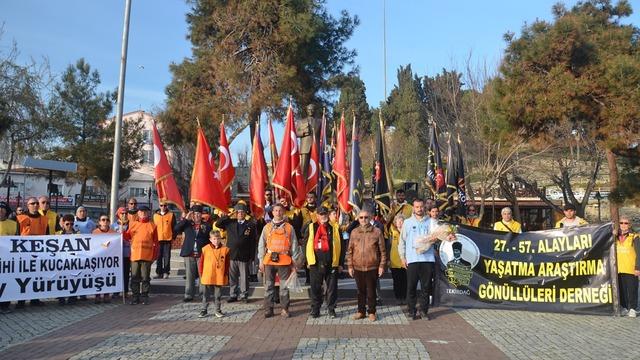 57. Alay Tarihine Yürüyor ekibi Gelibolu'ya geldi