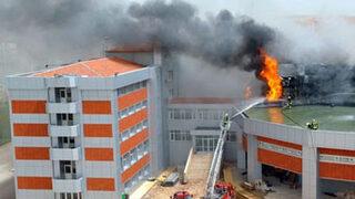 Üniversitede korkutan yangın