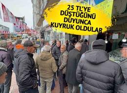 Kilosunu 75 TL'den 25 TL'ye düşürdü! Öğrenince kuyruğa girdiler... Birbirleriyle yarıştılar 'Yesin millet'