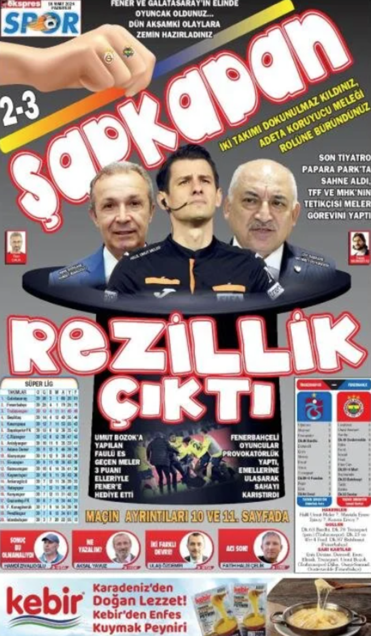 Trabzon yerel basınının Trabzonspor-Fenerbahçe maçında yaşanan olaylar için attığı manşetler herkesi şaşırttı! 728xauto