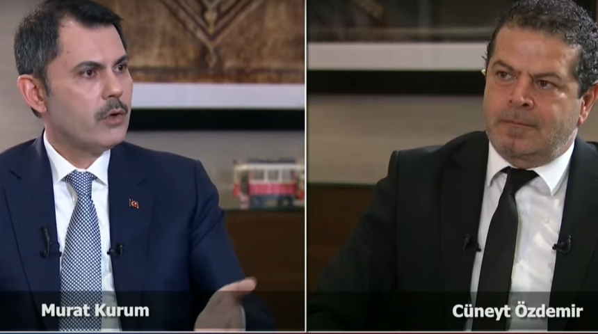 Murat Kurum'a Cüneyt Özdemir'den 'Kanal İstanbul' sorusu! "Siz 'Sayın Cumhurbaşkanım bizim başka önceliklerimiz var' der misiniz?" 