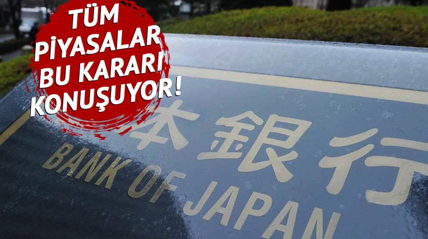 Japonya Merkez Bankası negatif faiz politikasına son verdi