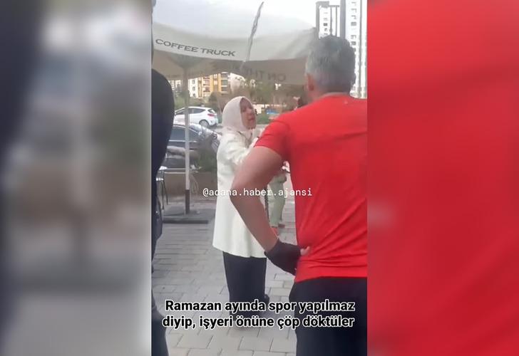 Ramazanda spor yapılmasına öfkelenen kadınlar çöp döktü: Adana'daki gergin anlar sosyal medyada gündem oldu G1