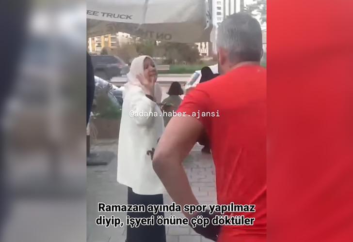 Ramazanda spor yapılmasına öfkelenen kadınlar çöp döktü: Adana'daki gergin anlar sosyal medyada gündem oldu G5