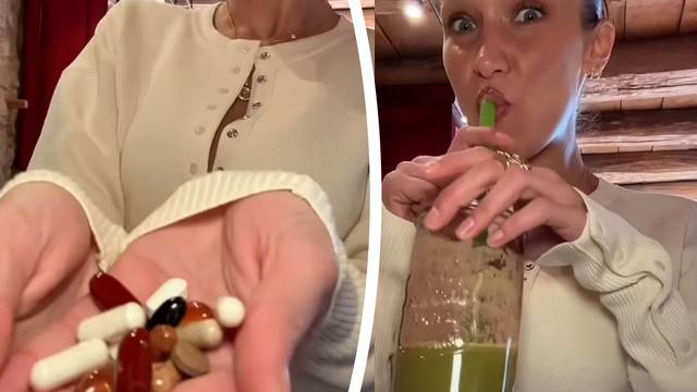 Avuç avuç hap içmişti! Bella Hadid 14 vitamin alıyor, deniz yosunu içiyor ve...