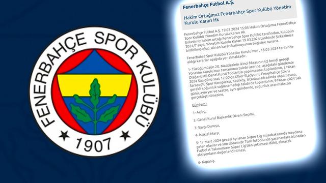 Fenerbahçe, ligden çekilme kararının görüşüleceği tarihi genel kurulu KAP'a bildirdi!