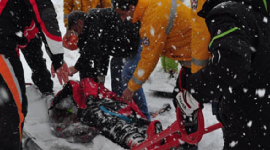 Erzurum'da kayak kazası: 2 yaralı