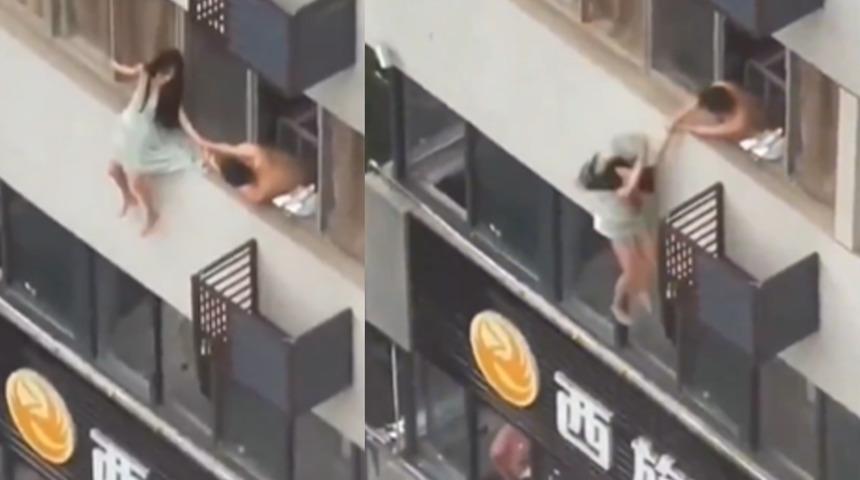 Yasak aşk ölümle bitti! Karısı eve gelince sevgilisi saklanmak için pencereye çıktı... Bir anda dengesini kaybedince yere düşerek öldü